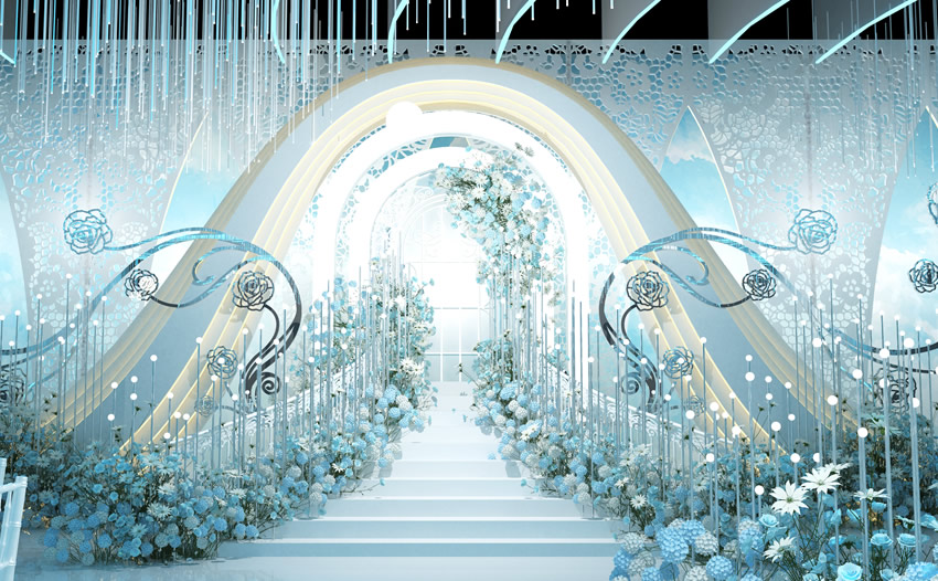 隆阳釡香烙馍村水晶厅效果展示